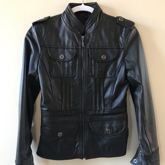 Kenneth Cole Reaction Leather Moto Jacket - Picture 8 of 8